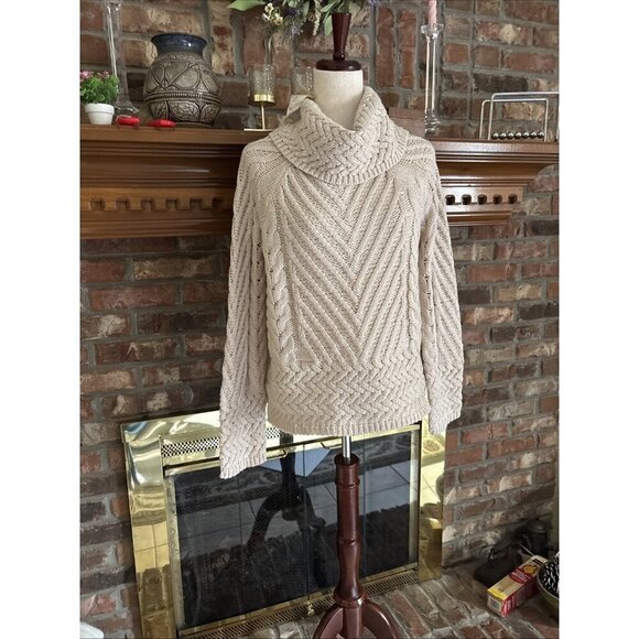 Hem & Thread Sweaters - New Hem & Thread Tan Bulky Knit Sweater Size Small